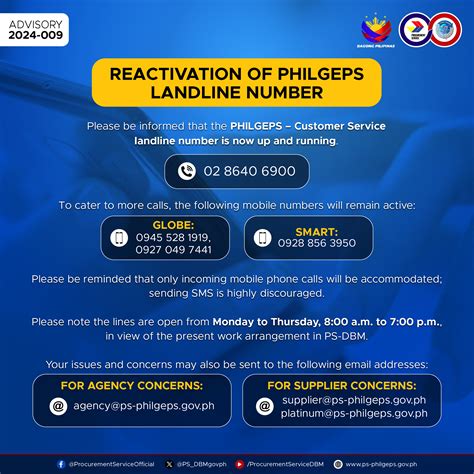 philgeps landline number